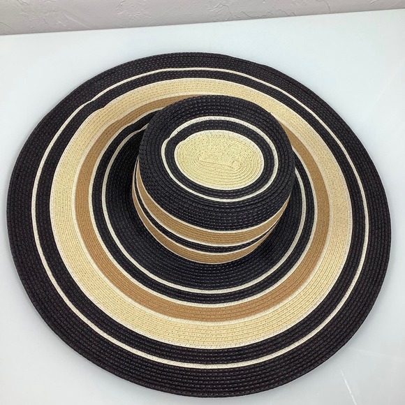 Doreman Pacific Wide Brin Multicolor Straw Hat size OSFM EUC - Picture 10 of 10